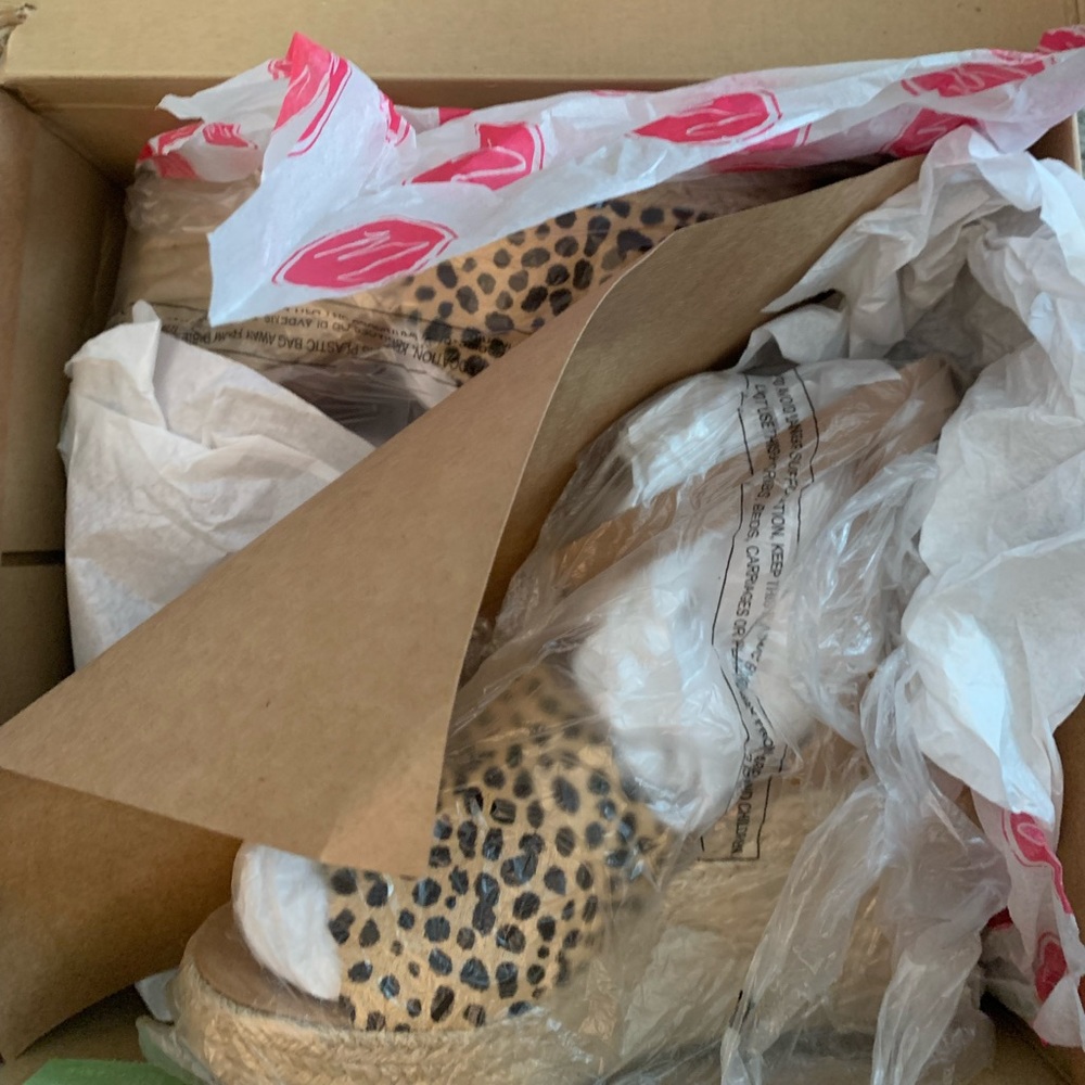 NWT Nude Leopard Espadrille Wedges / Matisse - Picture 6 of 6